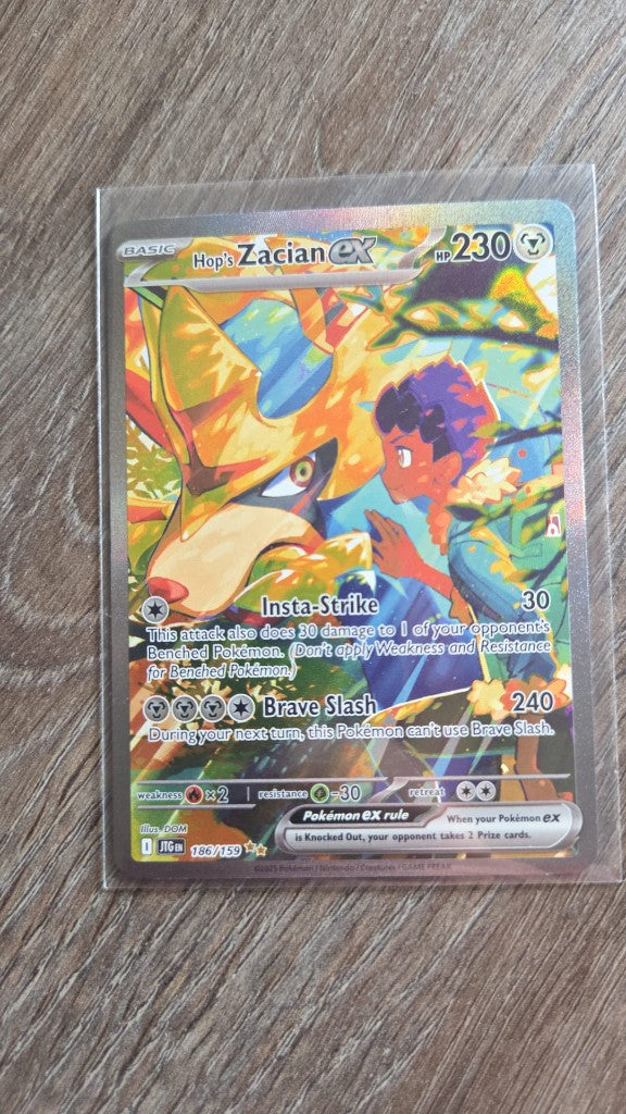 Hop's Zacian ex - 186/159 (Journey Together) voorkant