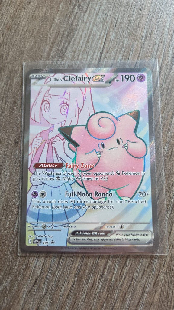 Lillie's Clefairy ex - SVP 195 (Scarlet & Violet Promos) achterkant