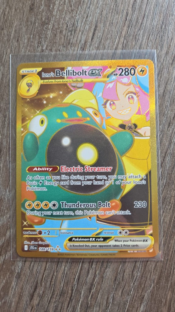 Iono's Bellibolt ex - 188/159 (Journey Together) voorkant